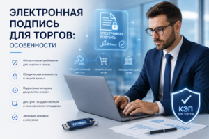 Электронная подпись для торгов - получение КЭП и работа на электронных площадках